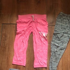 Victoria’s Secret PINK 3/4 length yoga hot pink